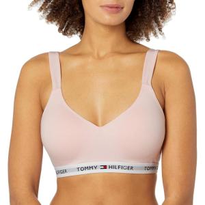 Tommy Hilfiger Womens Light Lift Classic Cotton Bralette Bra(Blushing Bride)