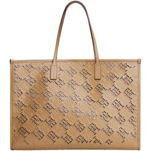Tommy Hilfiger Womens Monogram City Tote(Safari Canvas)