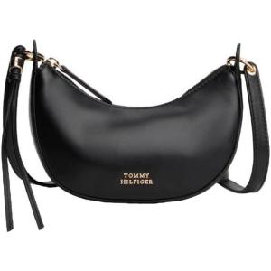 Tommy Hilfiger Womens Moon Mini Leather Crossover(Black)