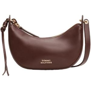Tommy Hilfiger Womens Moon Mini Leather Crossover(Rich Walnut)