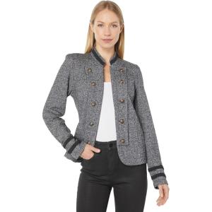Tommy Hilfiger Women’s Open Front Band Jacket(Black Multi)