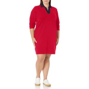 Tommy Hilfiger Women’s Plus Everyday Soft Casual Sneaker Dress(Chili Pepper)