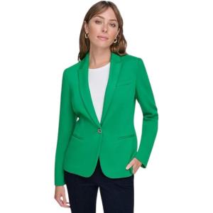 Tommy Hilfiger Women’s Single Button Business Blazer(Green)