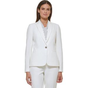 Tommy Hilfiger Women’s Single Button Business Blazer(Ivory)