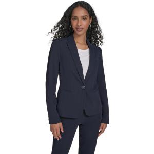 Tommy Hilfiger Women’s Single Button Business Blazer(Midnight)