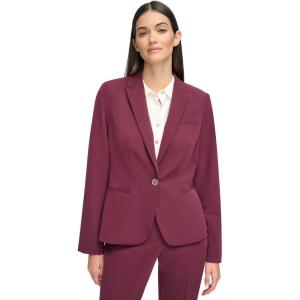 Tommy Hilfiger Women’s Single Button Business Blazer(Winetasting)