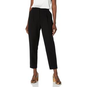 Tommy Hilfiger Womens Sloane Ankle Trouser Suit Pant(Deep Black)