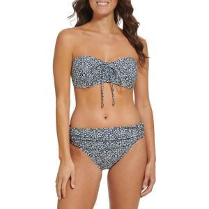 Tommy Hilfiger Womens Smocked Bikini Bottom(Sky Captain)