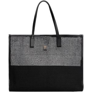 Tommy Hilfiger Womens Woven Summer Tote(Black)