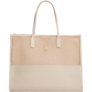 Tommy Hilfiger Womens Woven Summer Tote(Classic Beige)