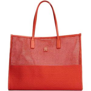 Tommy Hilfiger Womens Woven Summer Tote(Rustic Clay)