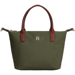 Tommy Hilfiger womens Popette Small Tote Bag With Removable Crossbody Strap(Huntsman Green)