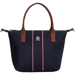 Tommy Hilfiger womens Popette Small Tote Bag With Removable Crossbody Strap(Space Blue Corp)