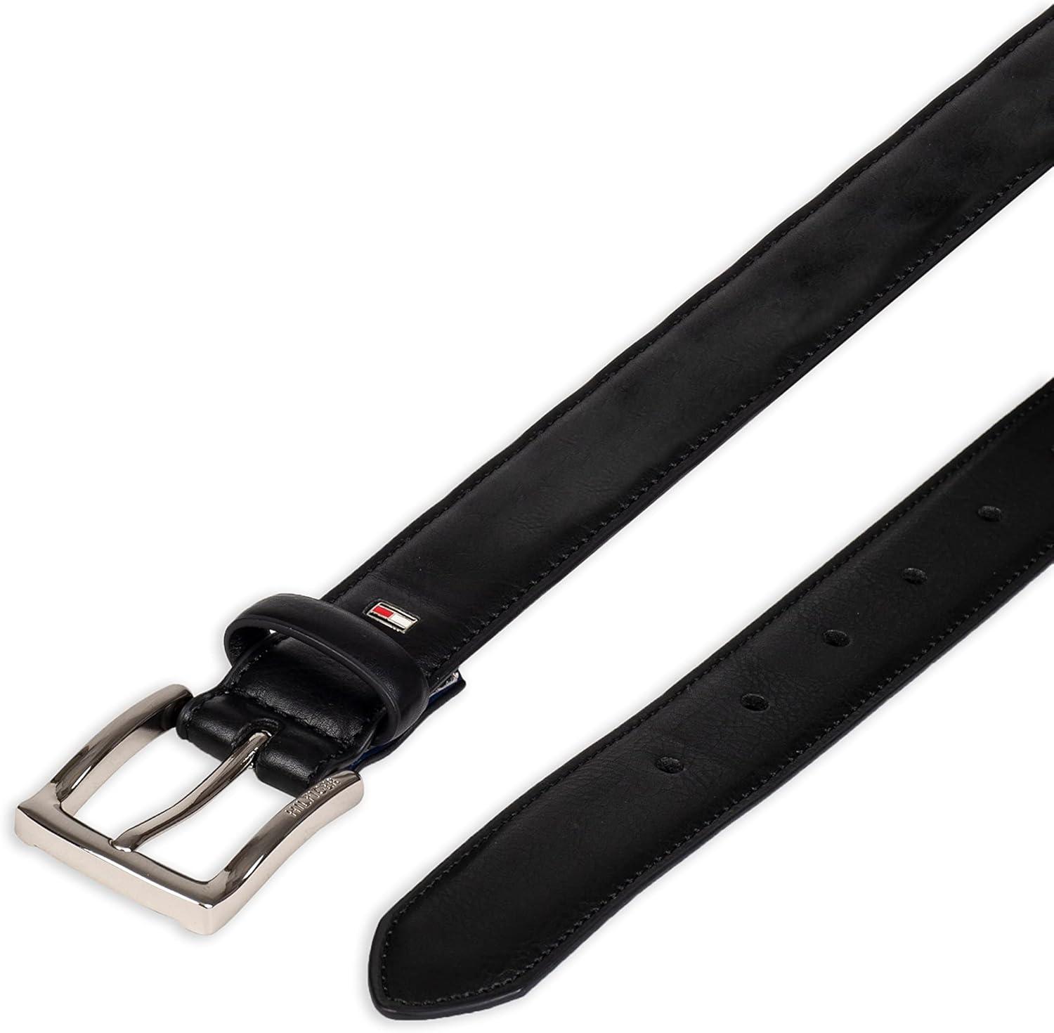 imageTommy Hilfiger Big Boys Casual Belt for Jeans Pants UniformClassic Black
