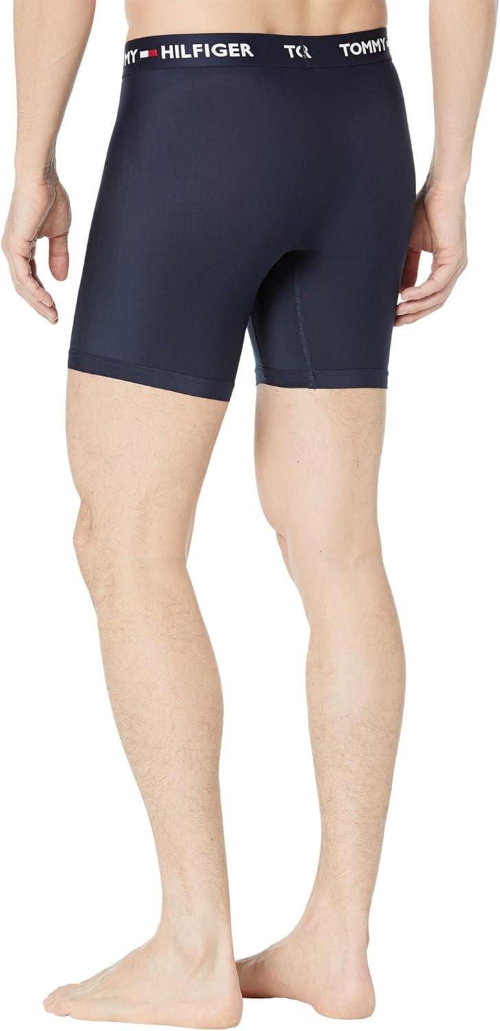 imageTommy Hilfiger Everyday Micro Boxer Brief 3Pack for Men Elasticized Waistband and Regular FitNew Blue