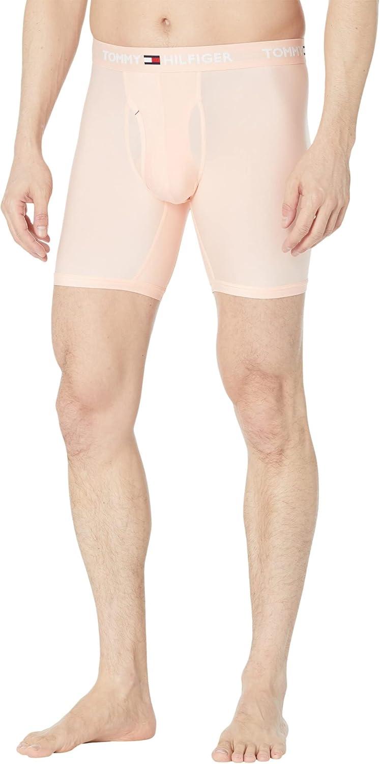 imageTommy Hilfiger Everyday Micro Boxer Brief 3Pack for Men Elasticized Waistband and Regular FitNew Blue