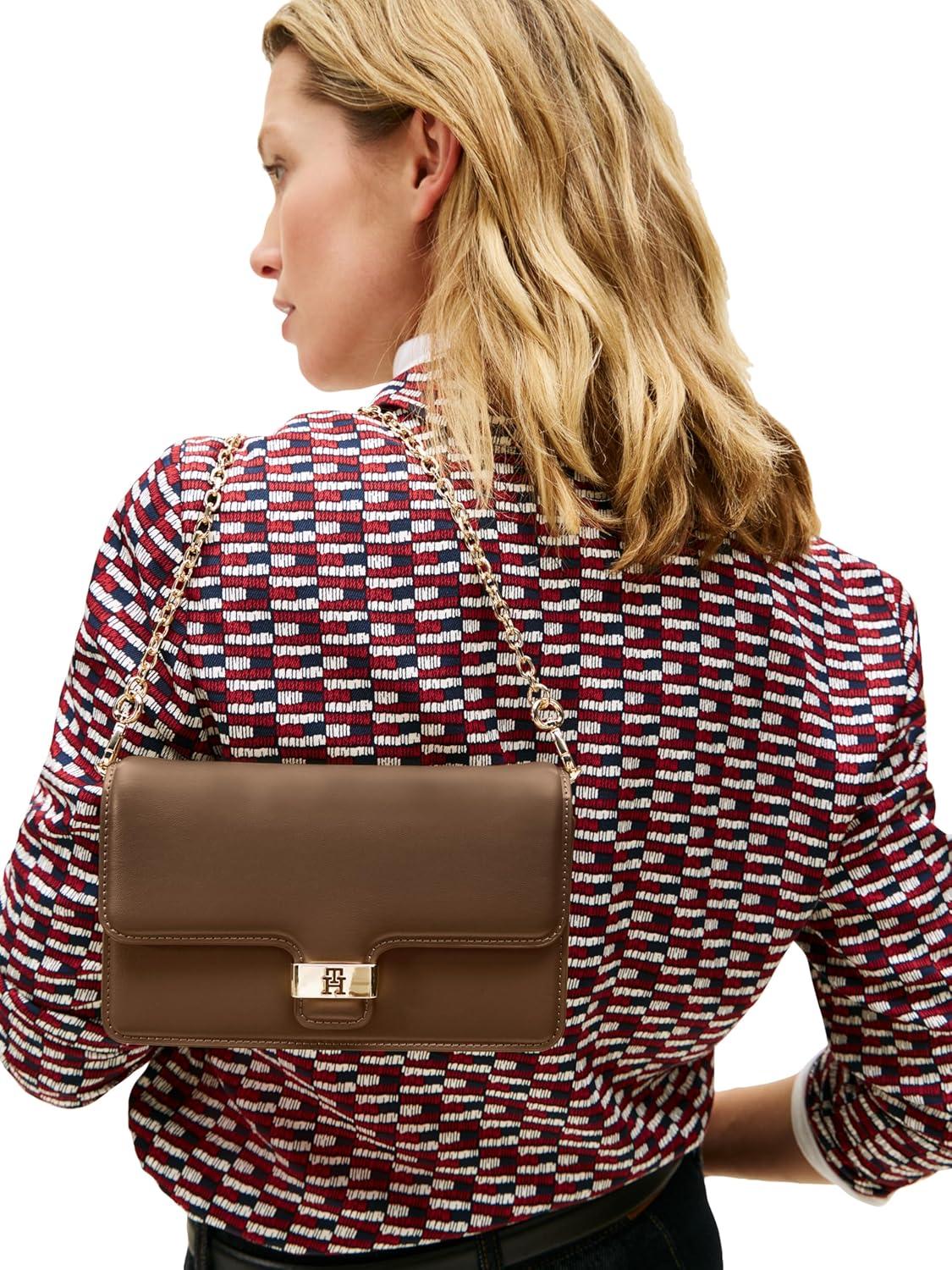 imageTommy Hilfiger Heritage Clutch with Wristlet and Removable Crossbody ChainNordic Taupe