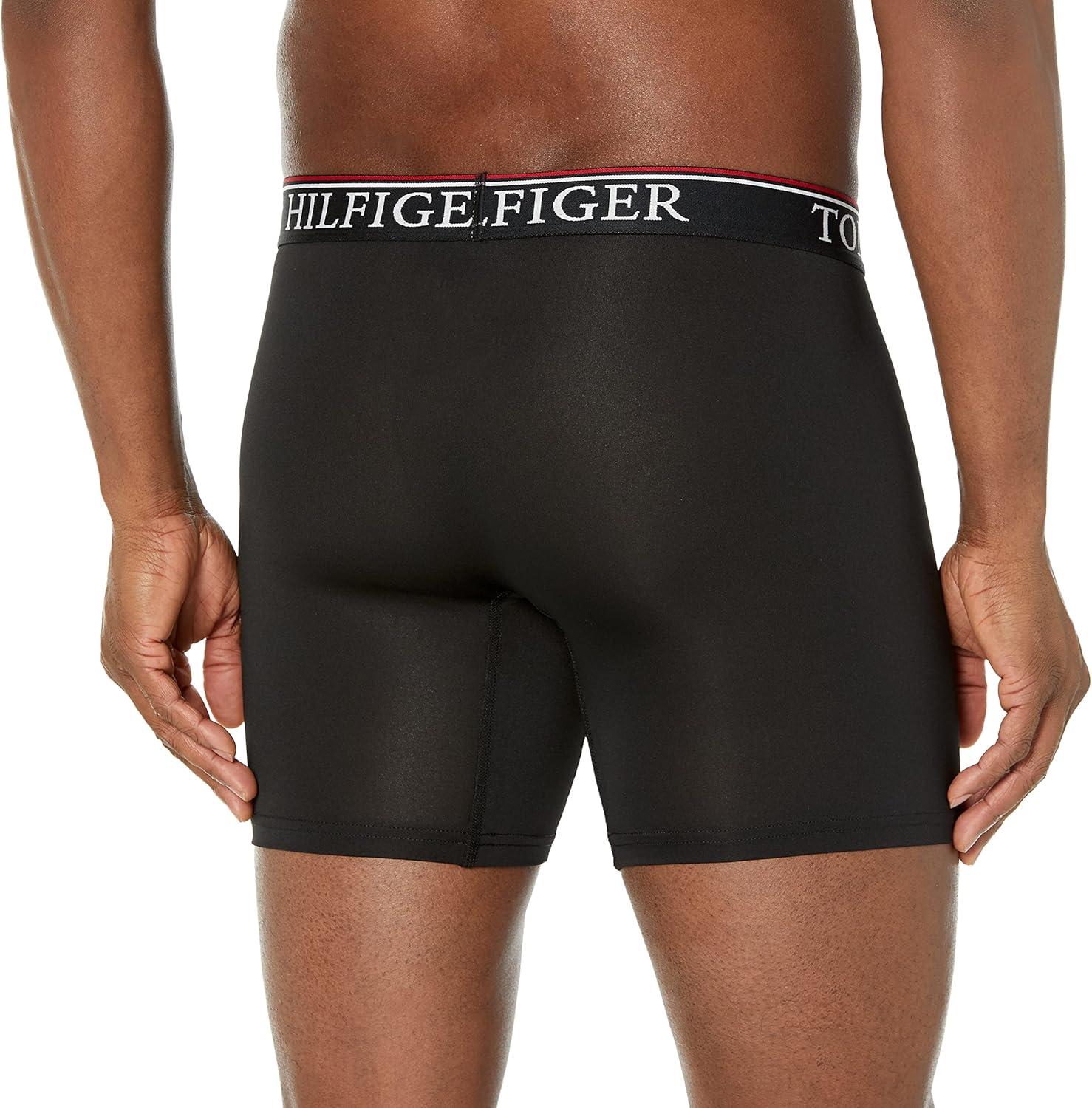 imageTommy Hilfiger Mens Cool Microfiber 3pack Boxer BriefBlack