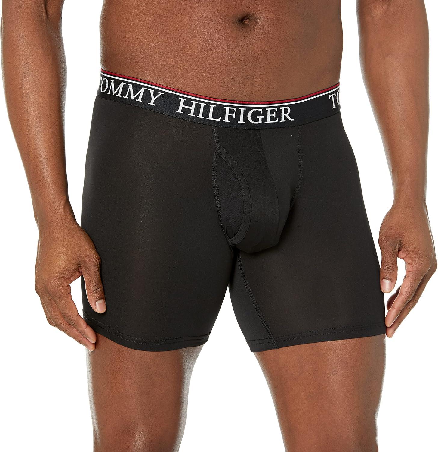 imageTommy Hilfiger Mens Cool Microfiber 3pack Boxer BriefBlack