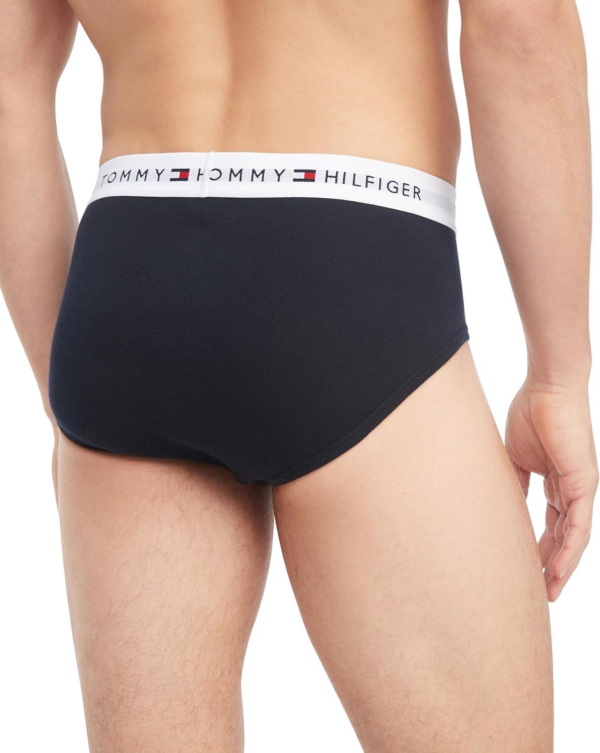 imageTommy Hilfiger Mens Cotton Classic 4Pack Brief2 Navy2 Grey Heather