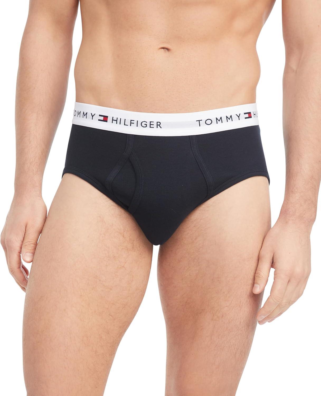 imageTommy Hilfiger Mens Cotton Classic 4Pack Brief2 Navy2 Grey Heather