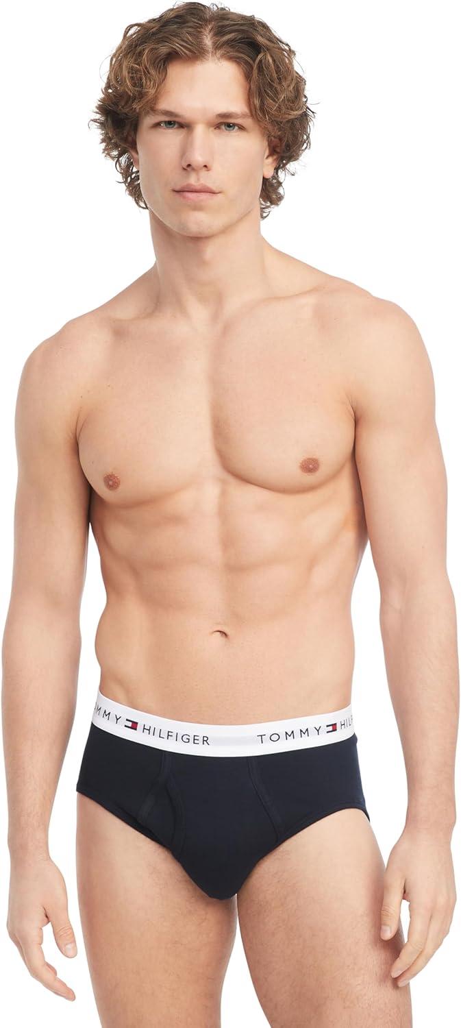 imageTommy Hilfiger Mens Cotton Classic 4Pack Brief2 Navy2 Grey Heather
