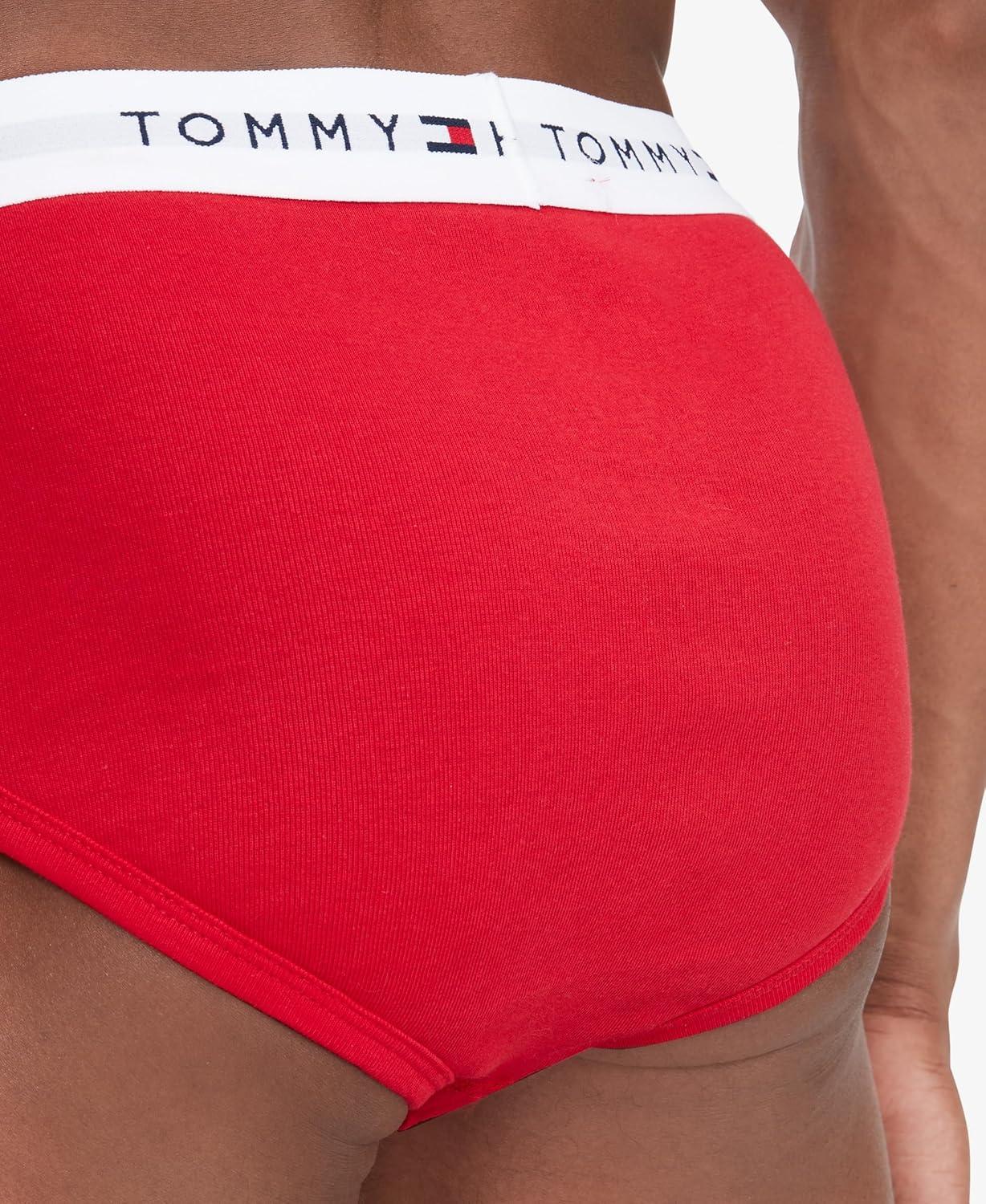 imageTommy Hilfiger Mens Cotton Classic 4Pack Brief3 Navy 2 Grey Heather 1 Red 1 White