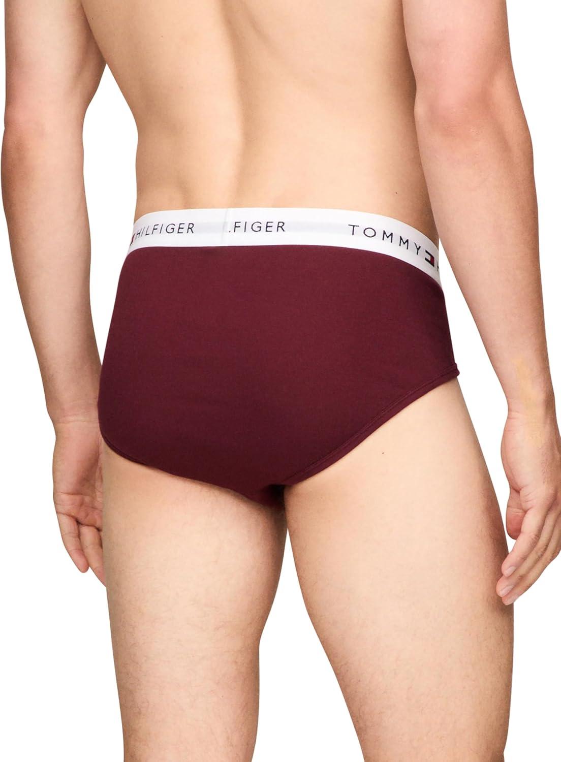 imageTommy Hilfiger Mens Cotton Classic 4Pack BriefDeep Rouge Charcoal Heather Cool Dip Navy