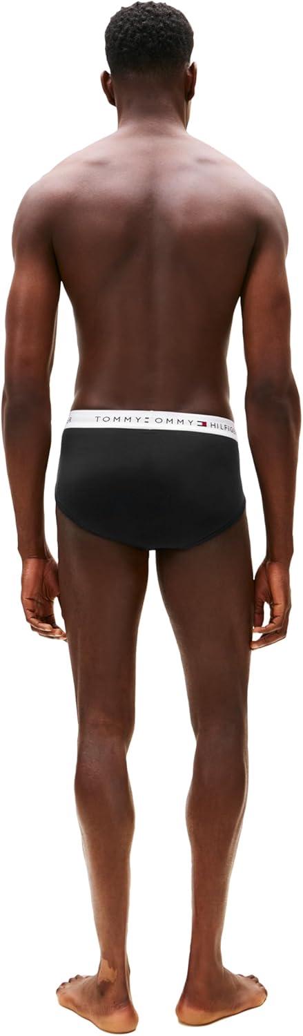 imageTommy Hilfiger Mens Cotton Classic 4Pack BriefSleepy Blue Grey Heather Deep Rouge Desert Sky