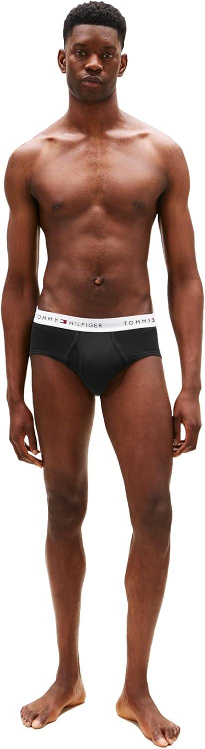 imageTommy Hilfiger Mens Cotton Classic 4Pack BriefSleepy Blue Grey Heather Deep Rouge Desert Sky