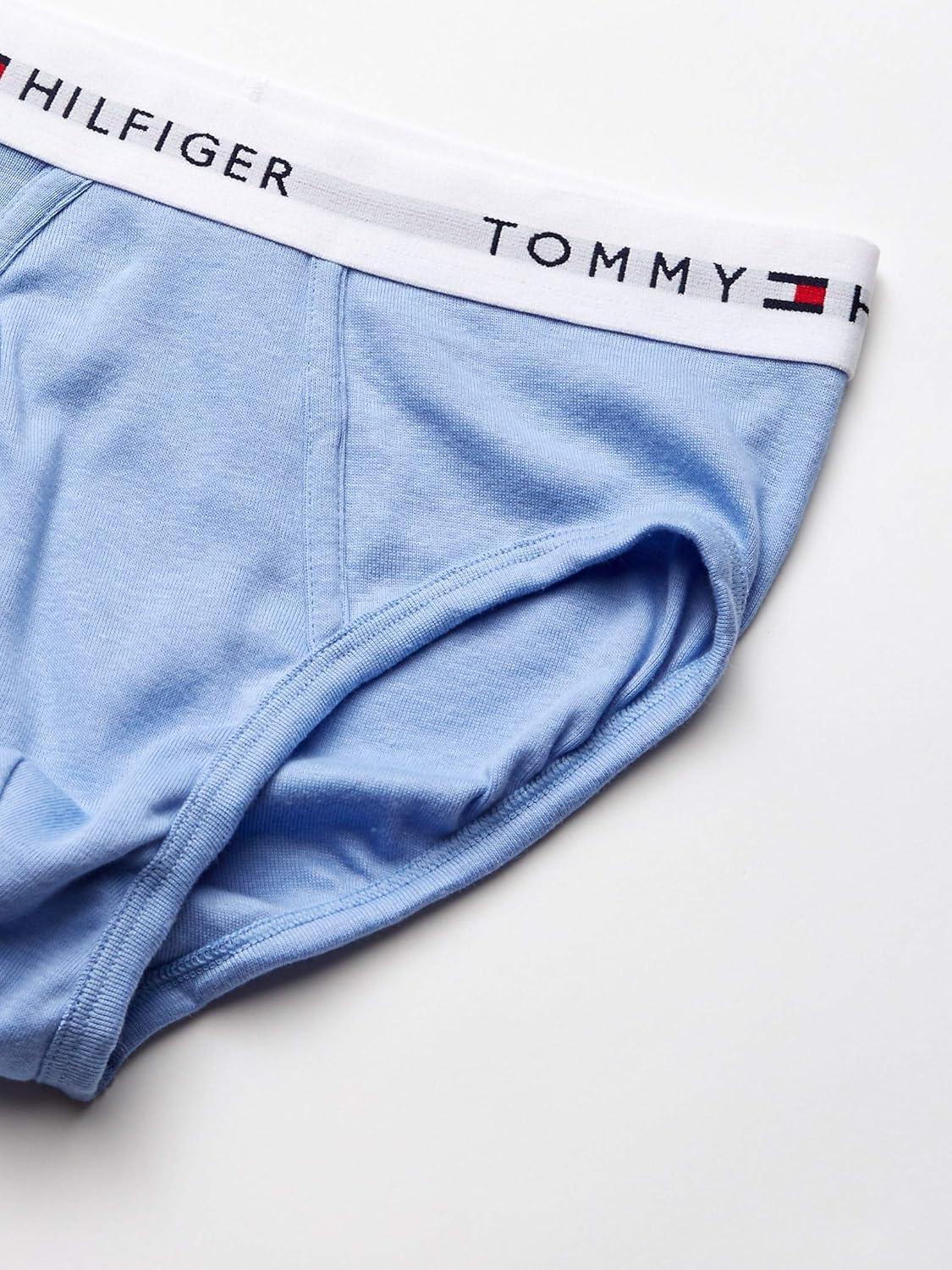 imageTommy Hilfiger Mens Cotton Classic 4Pack BriefSoft Blue