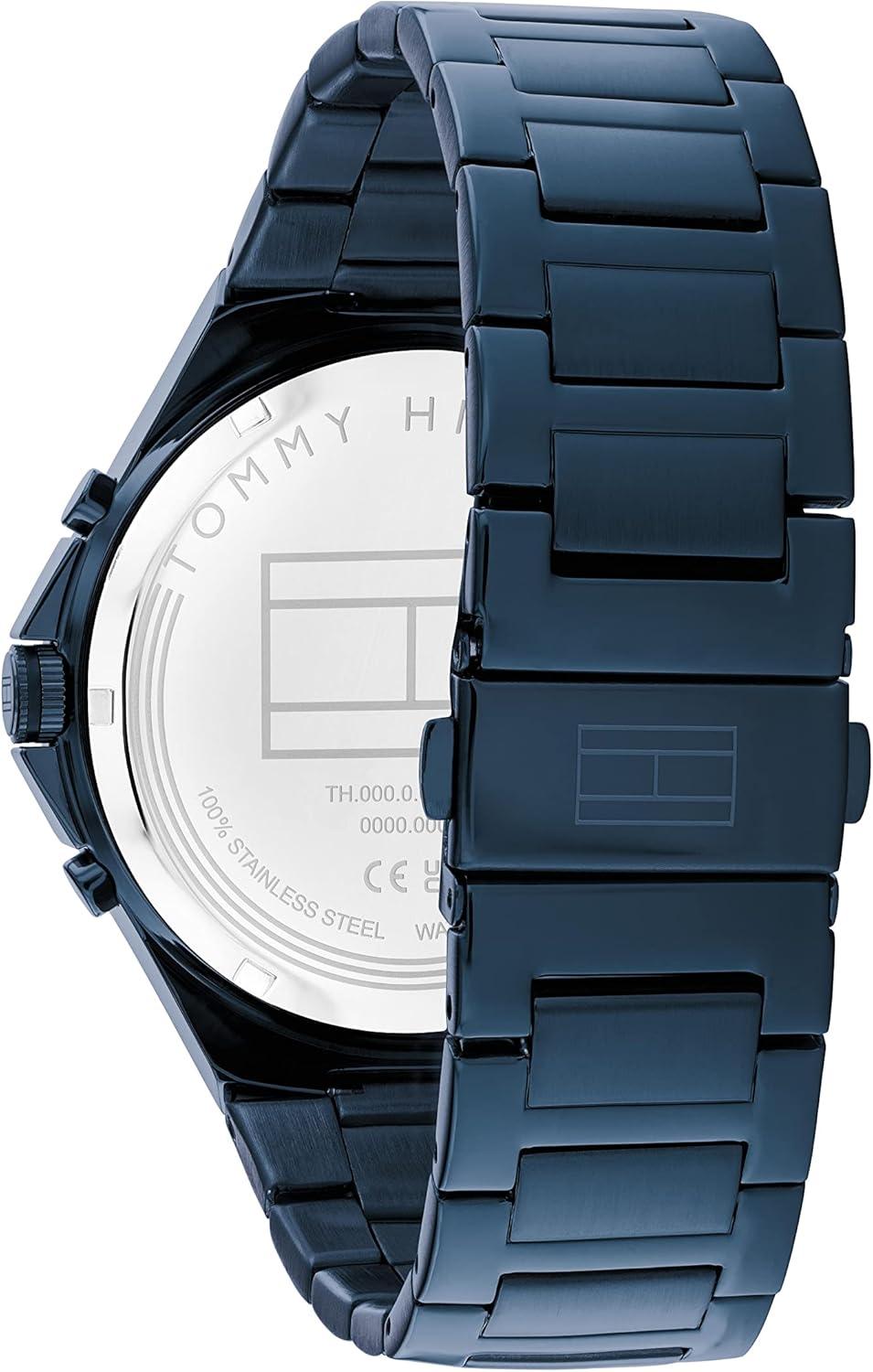 imageTommy Hilfiger Mens Fashionable Stainless Steel Quartz WatchesDark Blue