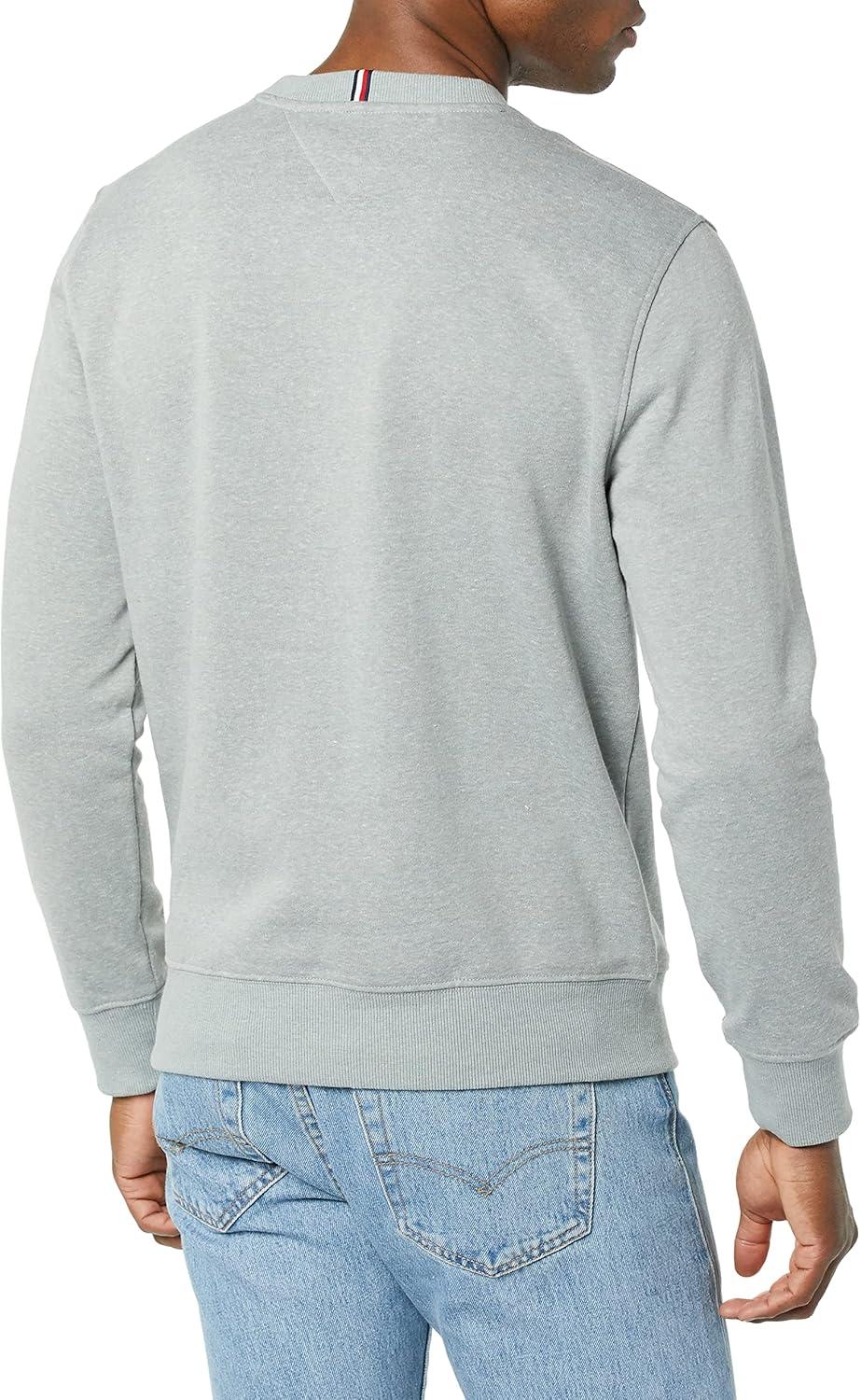 imageTommy Hilfiger Mens Long Sleeve Logo Crewneck SweatshirtB13 Grey Heather