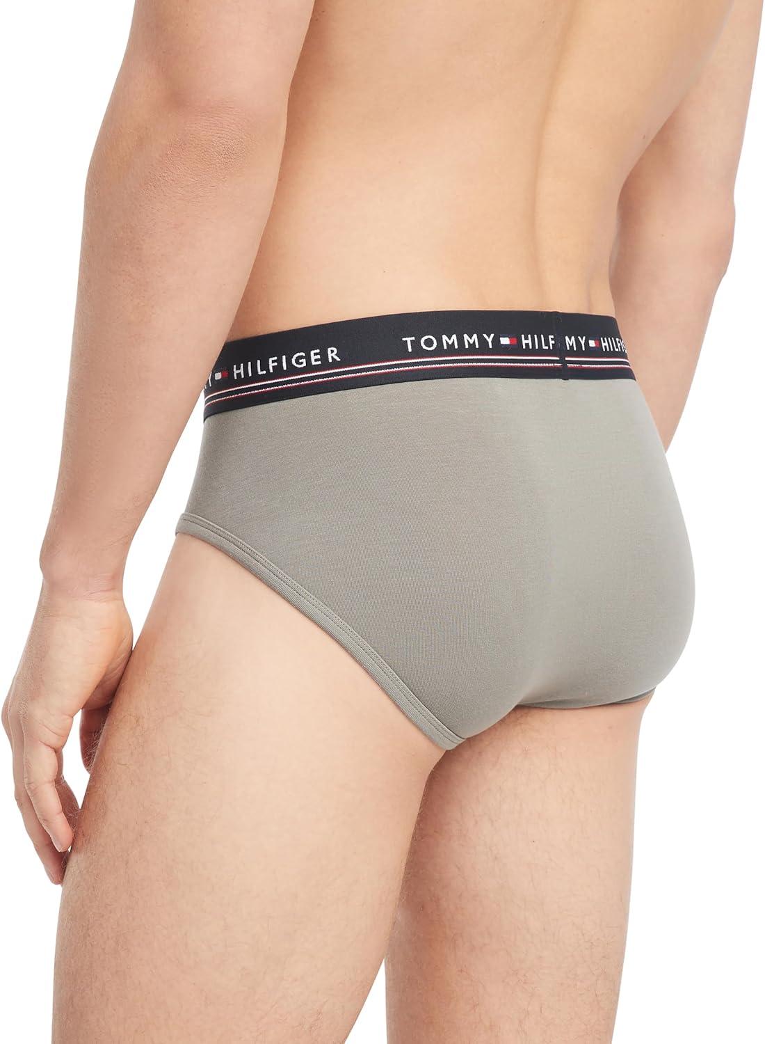 imageTommy Hilfiger Mens Modal 3Pack BriefPewter Grey Black Black