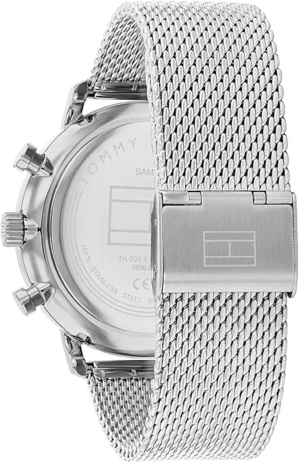 imageTommy Hilfiger Mens Multifunction Quartz Watch Classic Roman Numerals OpenHeart Dial Modern Dress Watch Gift for HimGreen