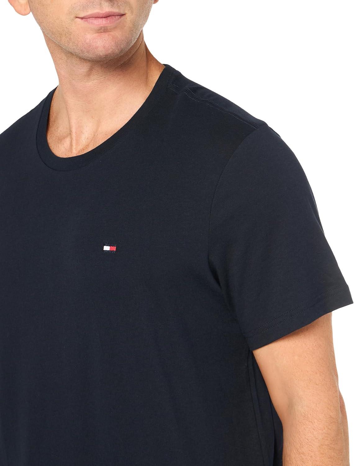 imageTommy Hilfiger Mens Poplin Sleep SetNavy Breezy Blue Micro Flag