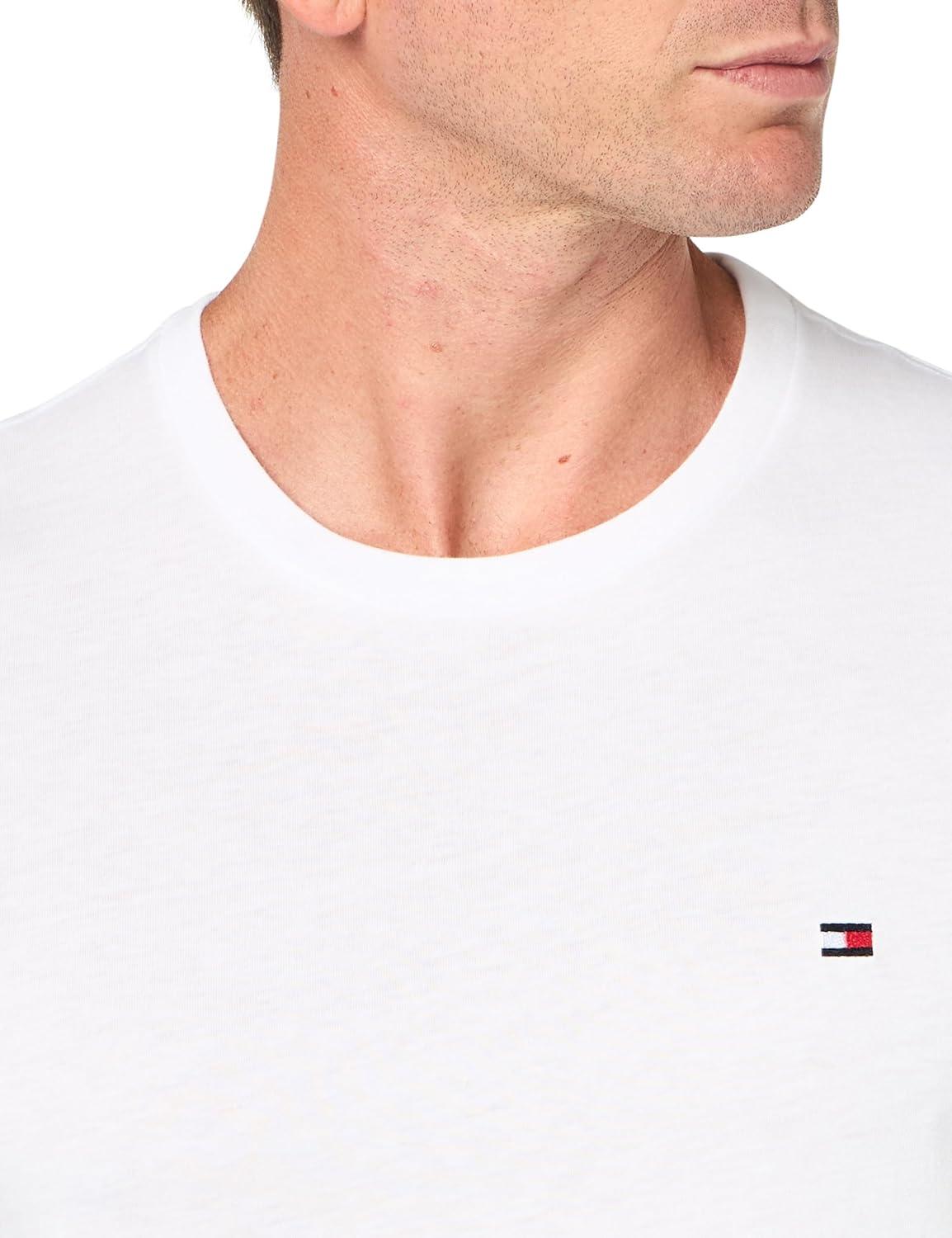 imageTommy Hilfiger Mens Poplin Sleep SetWhite Navy Micro Flag