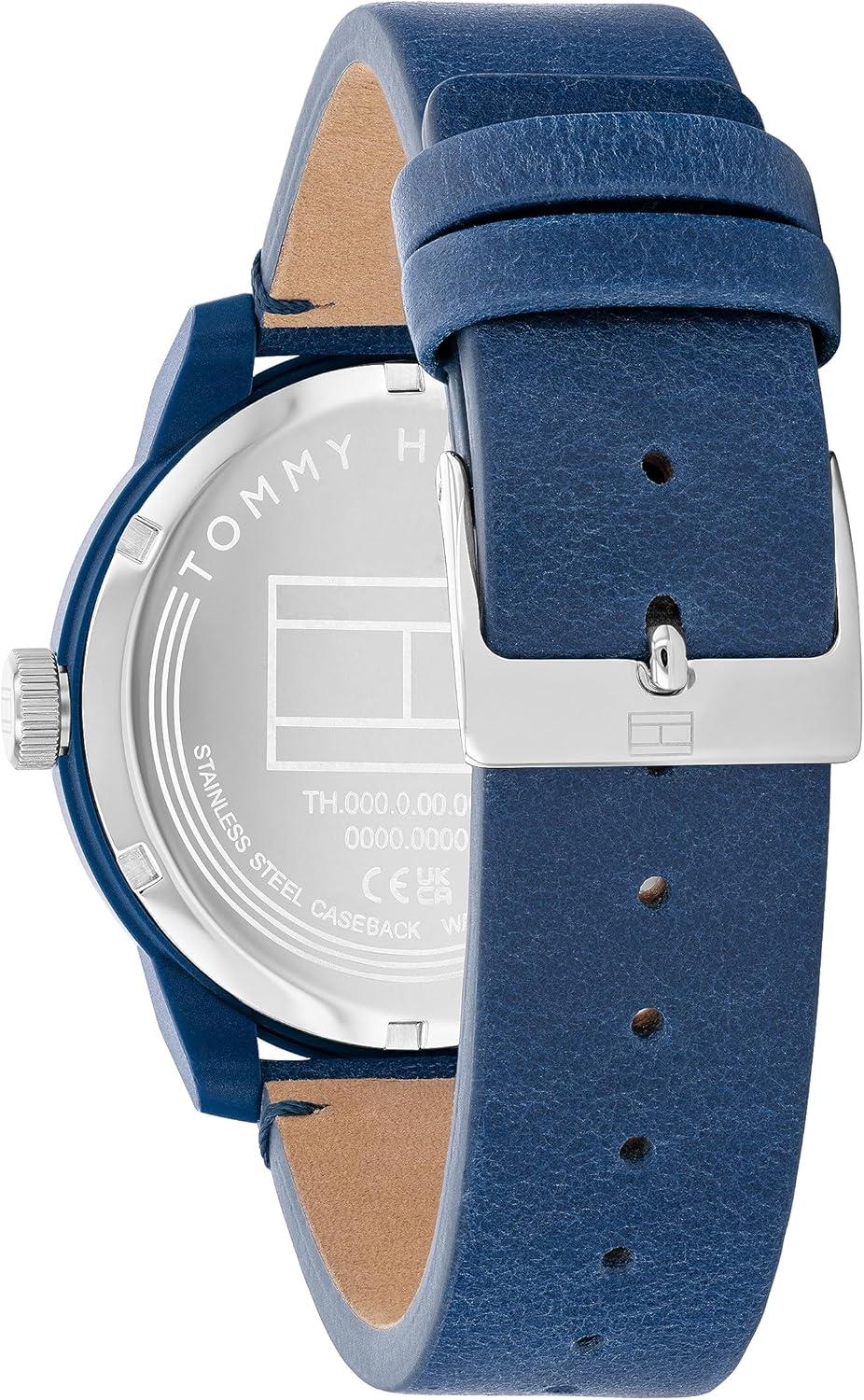 imageTommy Hilfiger Mens Quartz Watch with Blue Dial Model 1710543