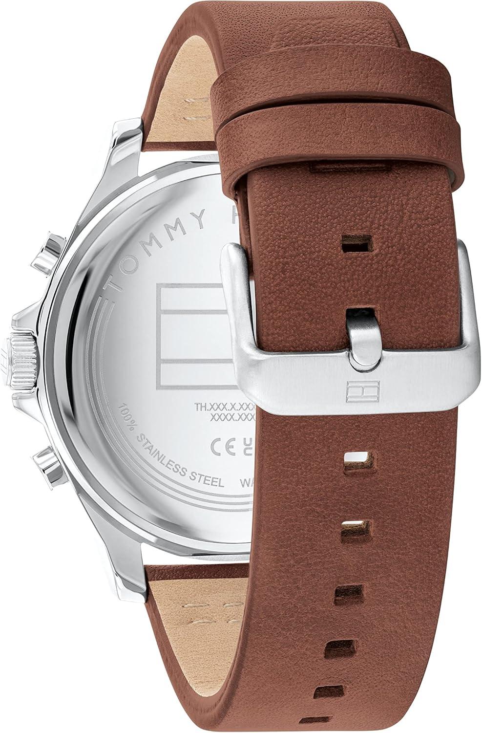 imageTommy Hilfiger Mens Stainless Steel Quartz Watches Timekeeping with StyleGreenBrown