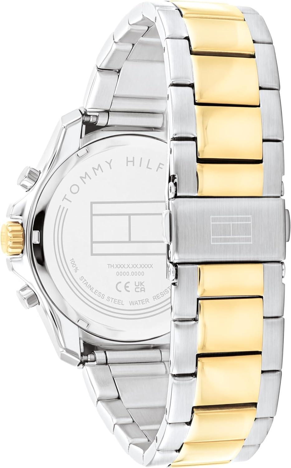 imageTommy Hilfiger Sport Lux Mens Watch Multifunction Wristwatch for Him Stainless Steel Bracelet Water Resistant up to 5 ATM50 Meters Premium Fashion for All Occasions 43mm