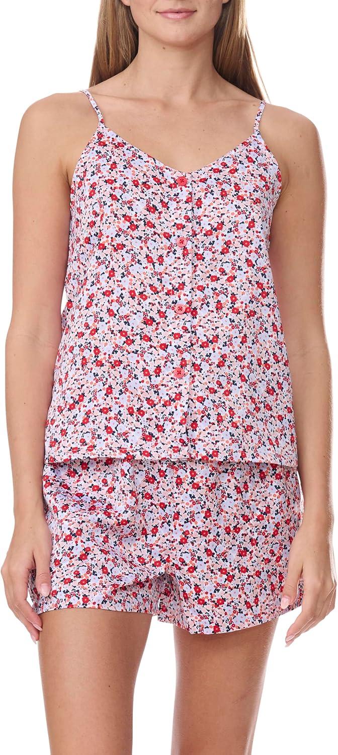 imageTommy Hilfiger Womens Cami and Boxer Shorts Pajama SetPacked Multi Daisy