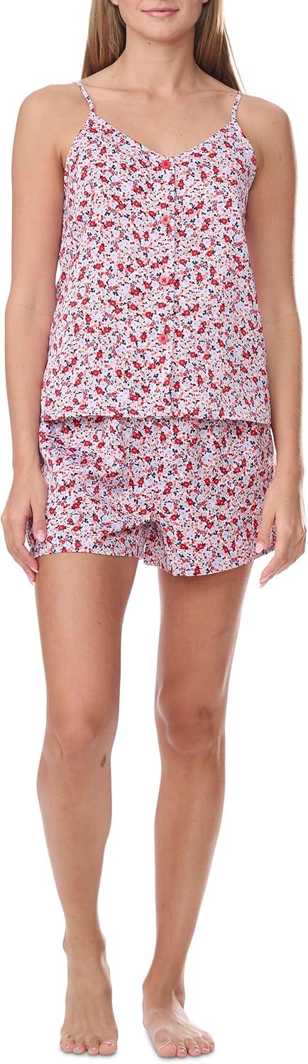 imageTommy Hilfiger Womens Cami and Boxer Shorts Pajama SetPacked Multi Daisy