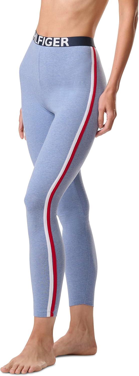 imageTommy Hilfiger Womens Loungewear Retro Style Th Graphic Logo Pajama Bottom Legging PantChambray