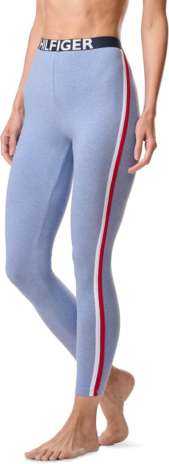 imageTommy Hilfiger Womens Loungewear Retro Style Th Graphic Logo Pajama Bottom Legging PantChambray
