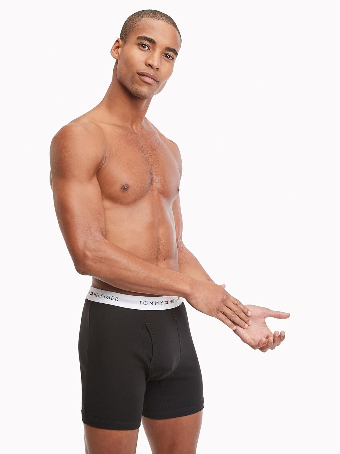imageTommy Hilfiger mens Underwear Cotton Classics Megapack Boxer Brief Amazon Exclusive7 Black