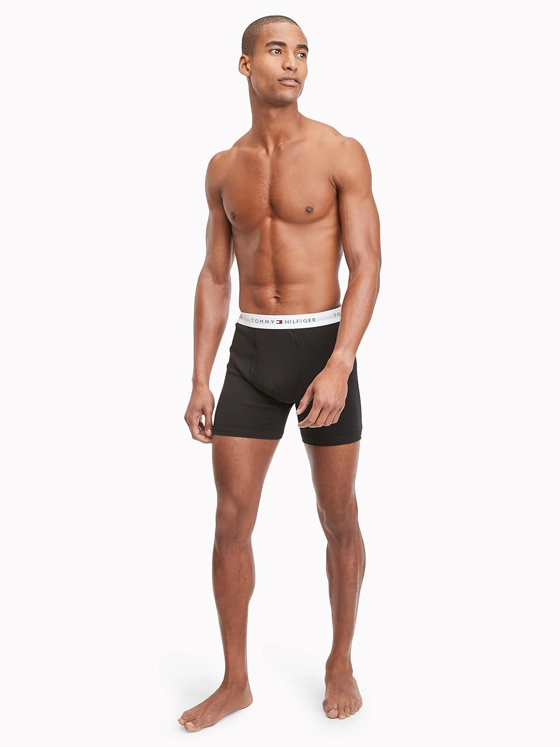 imageTommy Hilfiger mens Underwear Cotton Classics Megapack Boxer Brief Amazon Exclusive7 Black