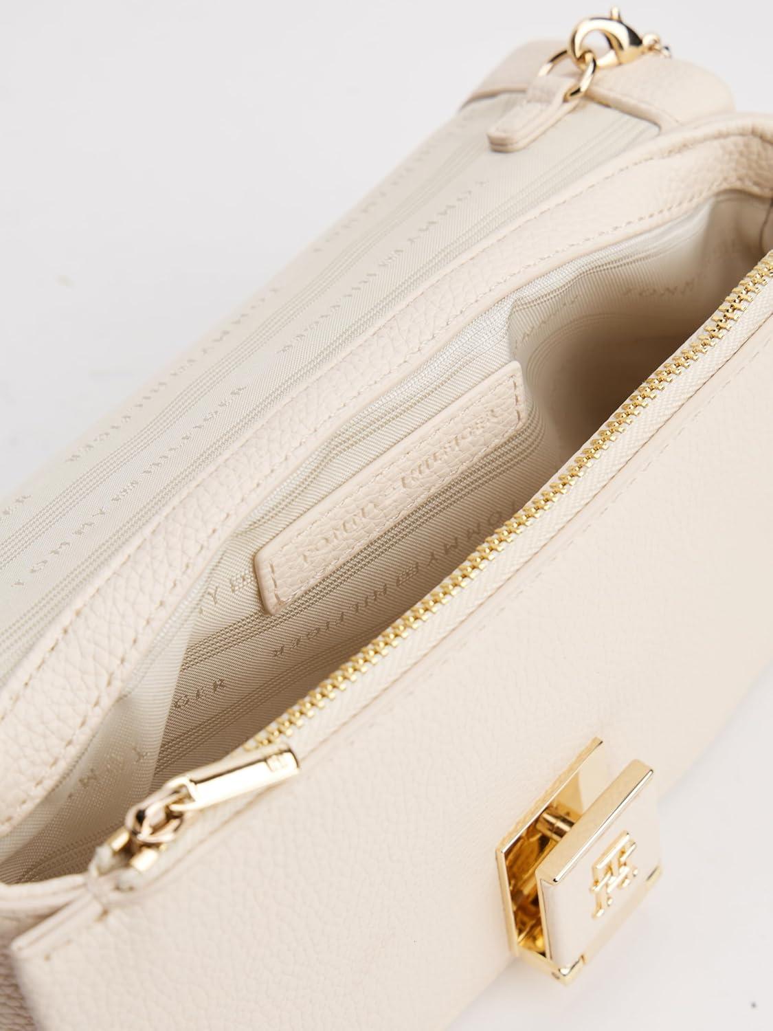 imageTommy Hilfiger womens Chain Flap Crossbody Bag With Removable Crossbody StrapSugarcane