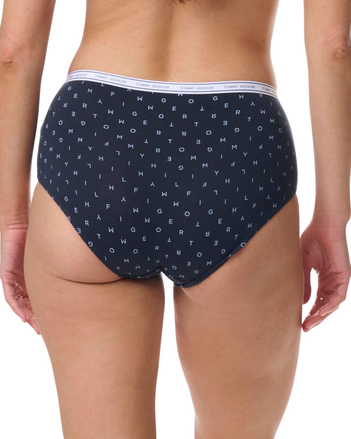imageTommy Hilfiger womens Classic Cotton Brief Underwear With Logo Waistband 5packTh MultiForever BlueSky CaptainTango RedHeritage Floral