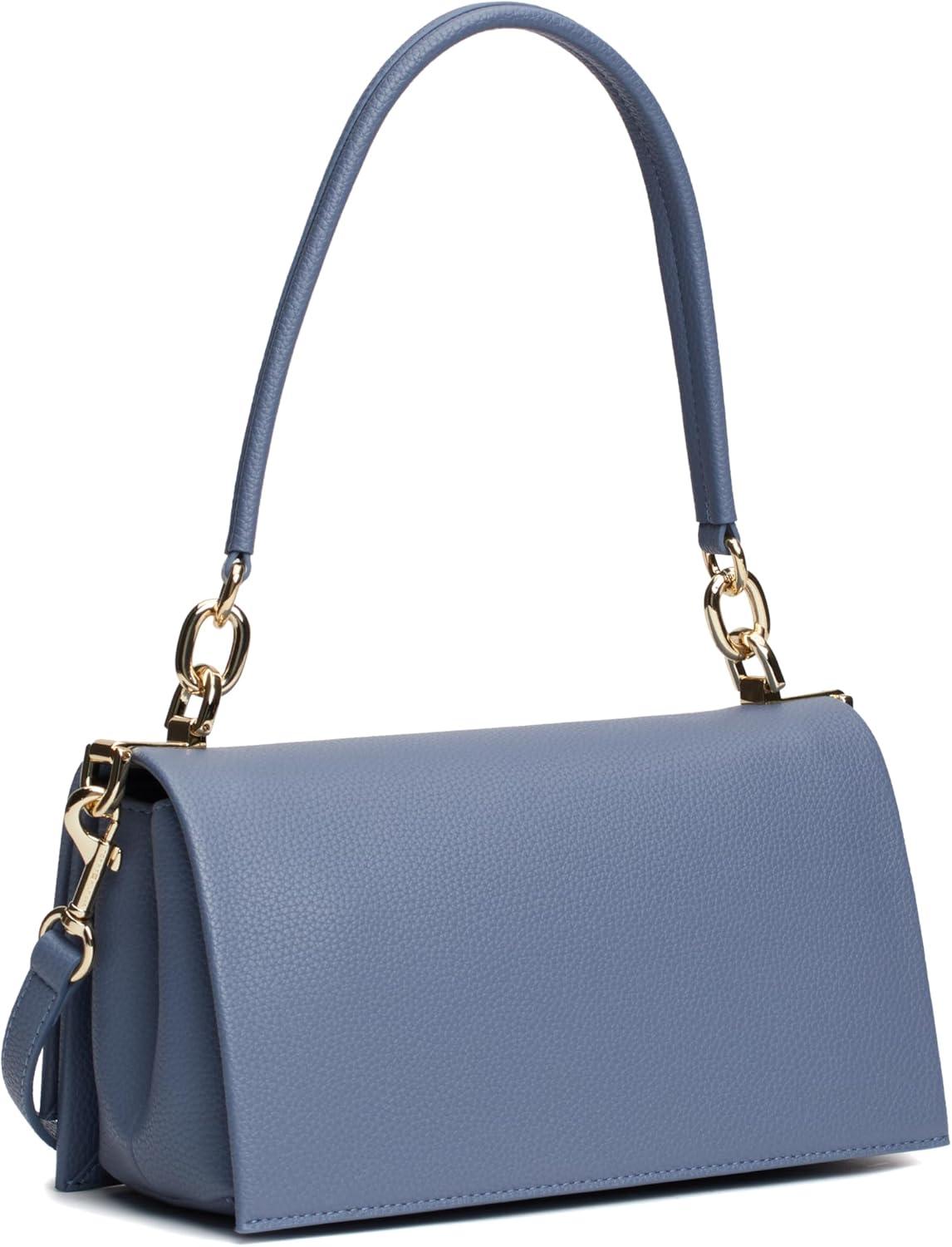 imageTommy Hilfiger womens Leather Shoulder Bag With Removable Crossbody StrapFaded Ink