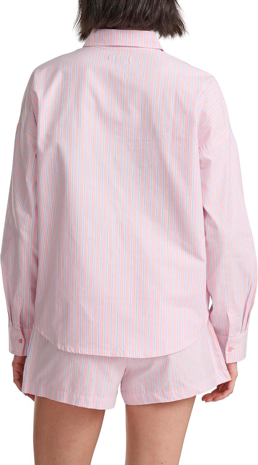 imageTommy Hilfiger womens Longsleeve Boyfriend Fit SleepshirtBlossom Stripe